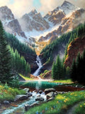 Kit broderie diamant Cascade et montagnes